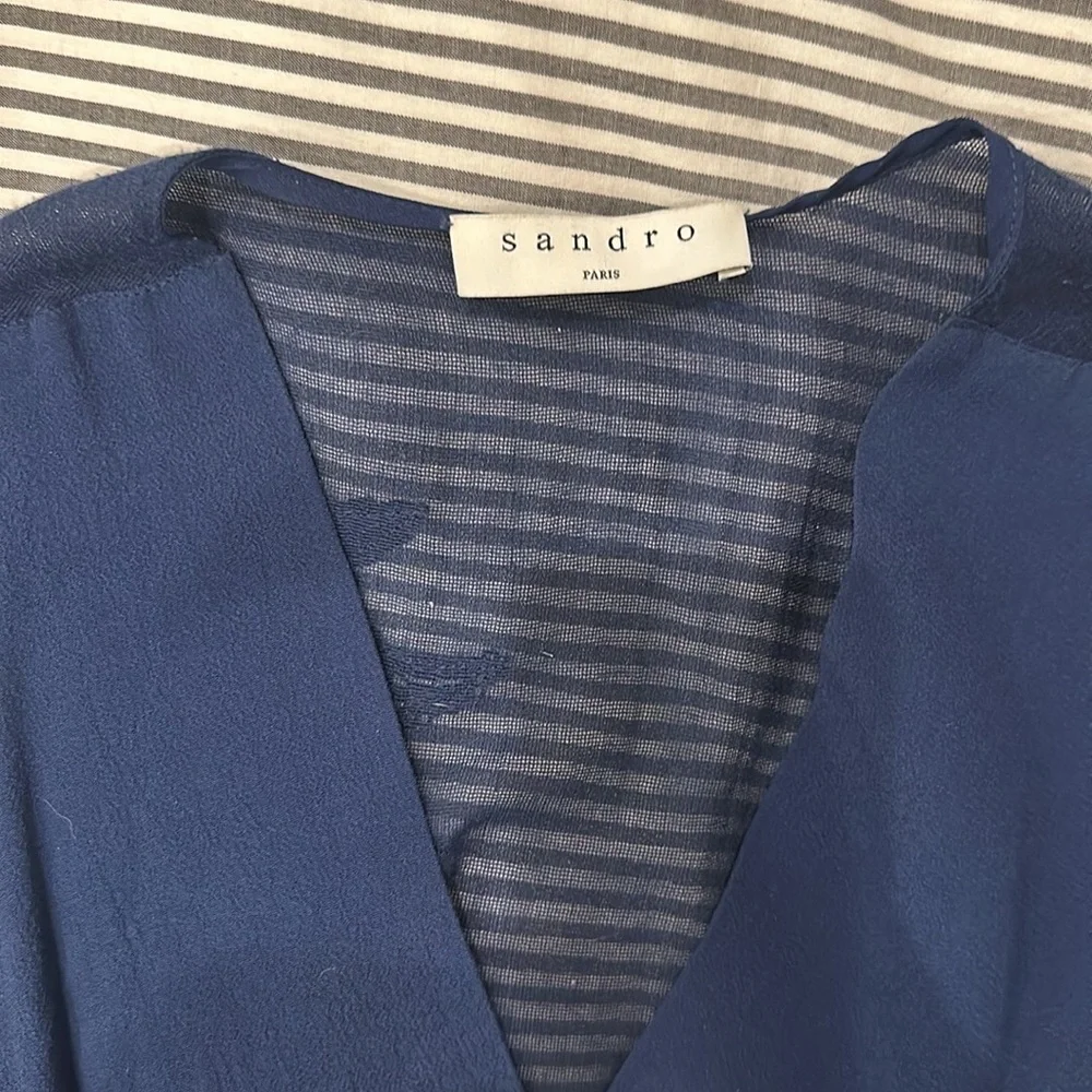 Navy blue Sandro dress - Picture 3 of 4